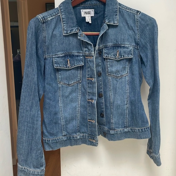 PAIGE denim jacket worn once size small - Picture 1 of 6